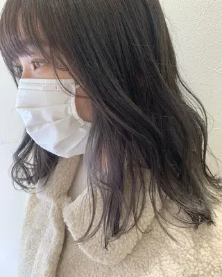 ミディアム カラー hubhair レイヤー/透明感のヘアスタイル