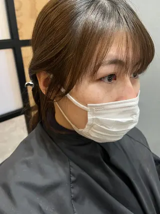 ミディアム カラー パーマ ヘアアレンジ メンズ キッズ ネイル マツエク・マツパ アイブロウ 久木原 ゆりのヘアスタイル