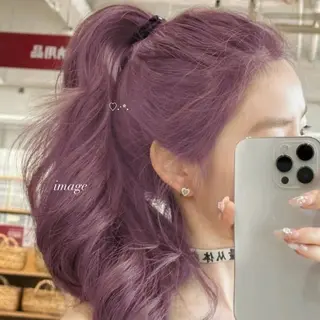 ロング カラー カットパーマモデル 募集🎀SHIONEのヘアスタイル