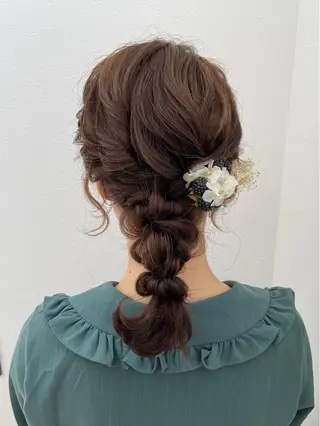 ミディアム 中山 郁恵のヘアスタイル