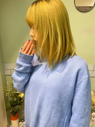 ミディアム カラー タム 河原町のヘアスタイル