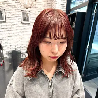 ミディアム 好光 優香のヘアスタイル