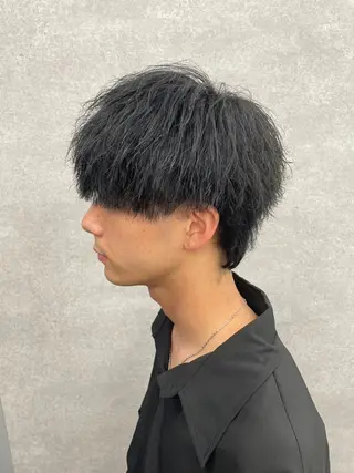 メンズ センターパート マスターかずまのヘアスタイル