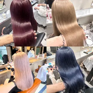 ロング カラー 艶髪×透明感カラー ののかのヘアスタイル