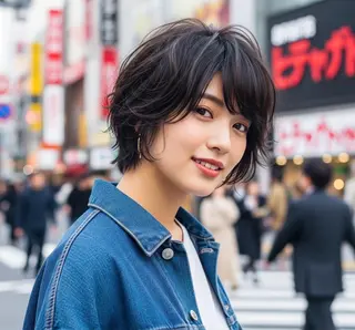 ショート パーマ ✱リンクスハート✱ ✱島岡　茉生✱のヘアスタイル