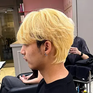 カラー メンズ メンズ特化/上野 暖色カラー ダイチのヘアスタイル