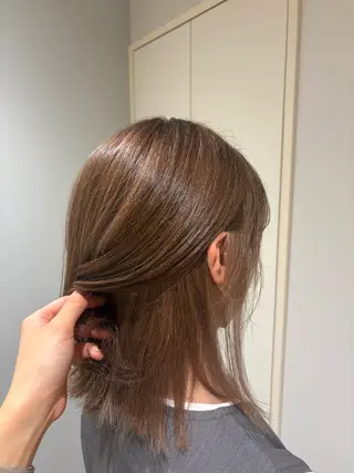 ミディアム 安田 佳純歩のヘアスタイル