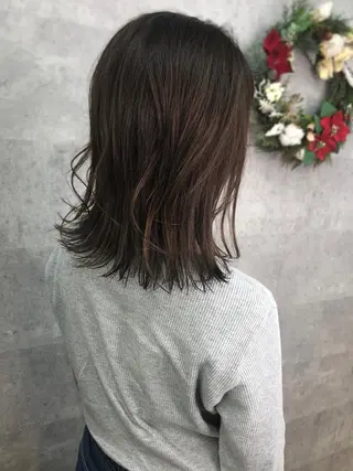 ミディアム カラー 内藤 繁のヘアスタイル