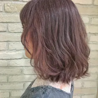 ミディアム カラー 大平 美沙のヘアスタイル