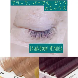 マツエク・マツパ Lash&Brow Mimosaのマツエク・マツパデザイン