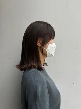 ミディアム 韓国好き🇰🇷 美容師MIKUのヘアスタイル
