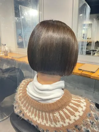 ミディアム カラー アイブロウ 🦋ハイトーンボブ ショート🦋トシキのヘアスタイル