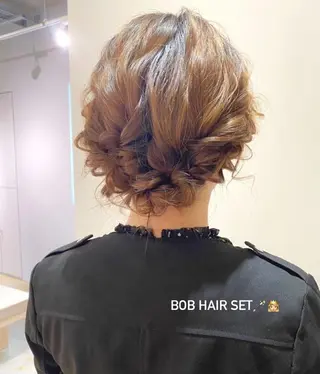 ヘアアレンジ mizuki/ピンク ベージュ.レイヤーのヘアスタイル