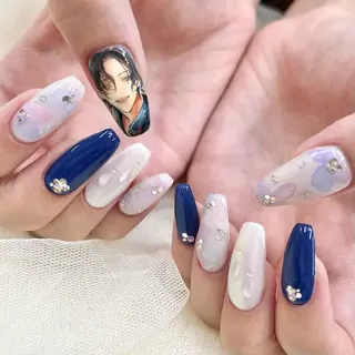 ロング 池袋痛ネイル Nok. 渡辺のネイルデザイン