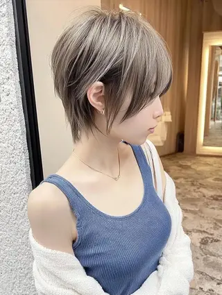 ショート カラー レイヤーカット✨ 福井雄登のヘアスタイル