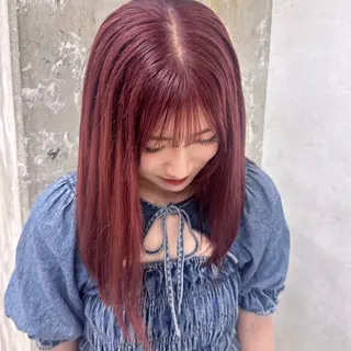 ミディアム カラー nanami ¦髪質改善¦ブリーチのヘアスタイル