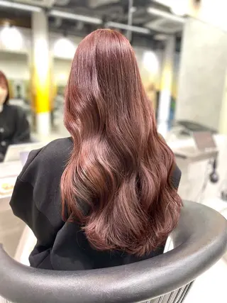 ロング パーマ 【レイヤーカット】 関根【コテ巻パーマ】のヘアスタイル