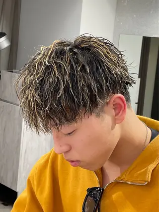パーマ メンズ 京都河原町 メンズパーマ助川龍哉のヘアスタイル
