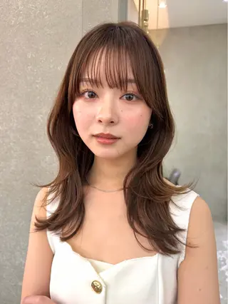 セミロング カラー 縮毛矯正/ショート ボブ/髪質改善ともきのヘアスタイル