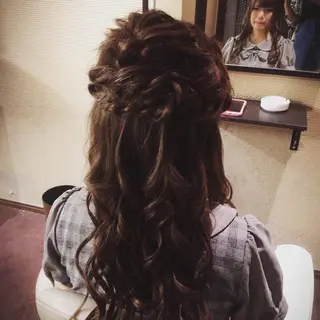 ロング ヘアアレンジ セット&メイク RICK trickのヘアスタイル