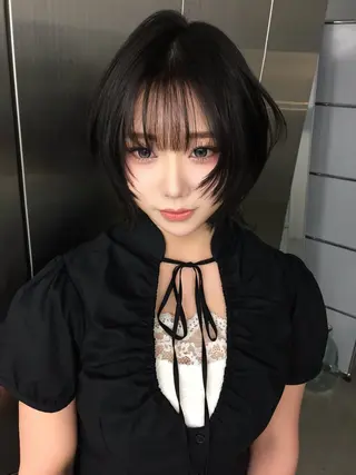 ショート 福岡似合わせレイヤー /ウルフ/ハイトーンのヘアスタイル