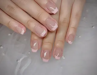 ネイル I-nailロング /ワンホン/キラキラのネイルデザイン