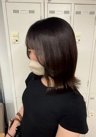 ミディアム カラー kiito RUNAのヘアスタイル
