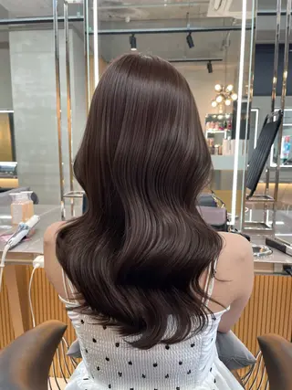 ロング 韓国ヘア/レイヤー Londエレンのヘアスタイル
