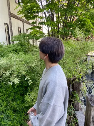 ショート カラー MEN'S HAIR 沖  大雅のヘアスタイル