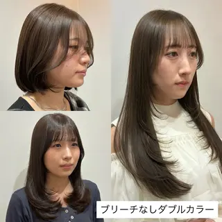 セミロング 柴田真衣 /ナチュラル/半個室のヘアスタイル