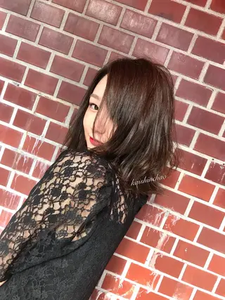 セミロング パーマ ヘアアレンジ ネイル マツエク・マツパ 吉川 宙翔のヘアスタイル