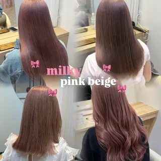 ロング カラー 柔らかいbeige ￤韓国￤🩰マユ🩰のヘアスタイル