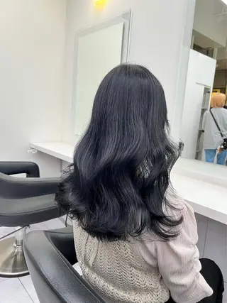 セミロング カラー ヘアアレンジ Over hair_ misakiのヘアスタイル