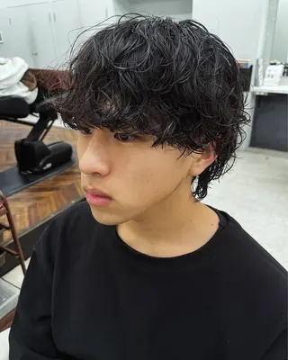 パーマ メンズ 🍐シャドウパーマ メンズ特化/守岡🍐のヘアスタイル
