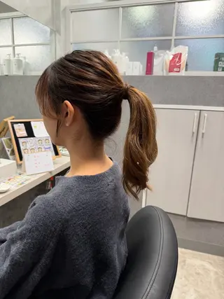 ロング 加藤 碧唯のヘアスタイル