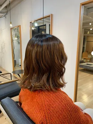 ミディアム 長瀬 友樹のヘアスタイル