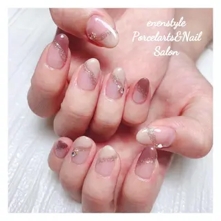 ミディアム ネイル 🐾enen style 🐾のネイルデザイン