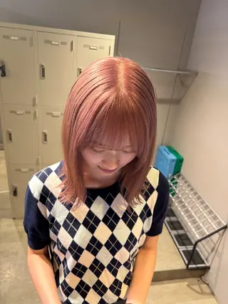 ミディアム カラー パーマ ヘアアレンジ メンズ キッズ 韓国系🇰🇷🩶 艶暗髪/MEIのヘアスタイル