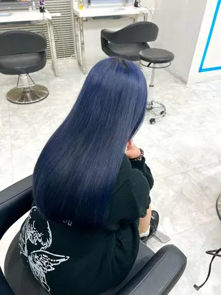 ロング カラー 流行りの透明感カラー ×縮毛矯正🤍ユウのヘアスタイル