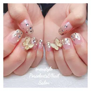 ミディアム ネイル 🐾enen style 🐾のネイルデザイン
