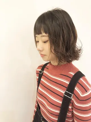 ショート パーマ シールエクステ×美髪 改善/ヨシモトカンジのヘアスタイル