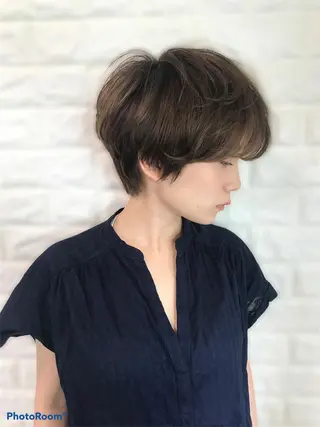 ショート 縮毛矯正/ 髪質改善 /ショート 圍 崇行のヘアスタイル