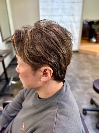 ショート カラー メンズ 加藤 大貴のヘアスタイル