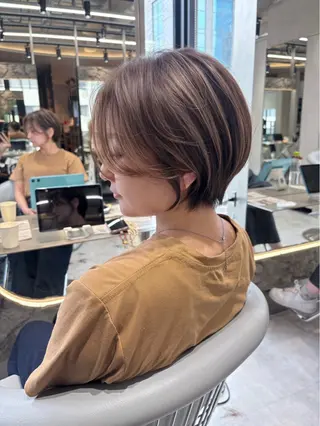 ショート カラー Lond Bloom 天神ショート/ボブのヘアスタイル