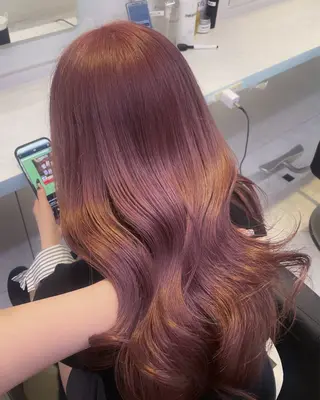 ロング カラー 【美髪矯正/絹髪】 🎀hinano🎀のヘアスタイル