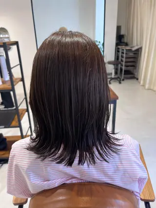 ミディアム カラー amoretto _kokoroのヘアスタイル