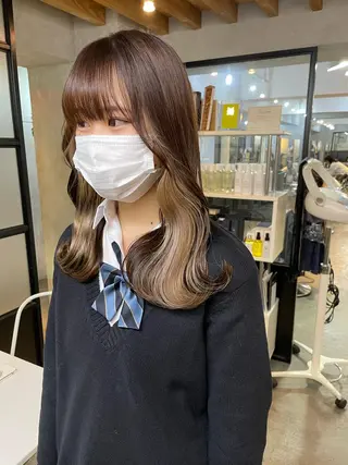 ミディアム カラー 髪質改善/美髪矯正 🪼土屋そーたのヘアスタイル