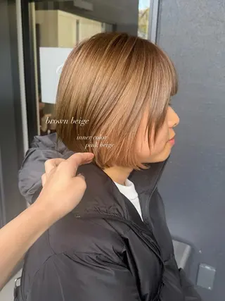 ショート カラー 透明感×レイヤー 【梅田】KANONのヘアスタイル