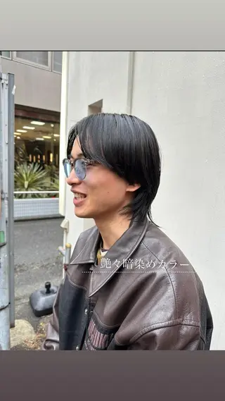 ショート カラー メンズ パーマ職人 渡邊 優雅のヘアスタイル