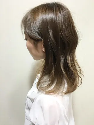ミディアム カラー ディレクター ノナカのヘアスタイル
